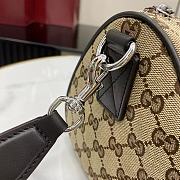 Gucci GG canvas small cylinder bag in beige - 3