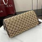 Gucci GG canvas small cylinder bag in beige - 2