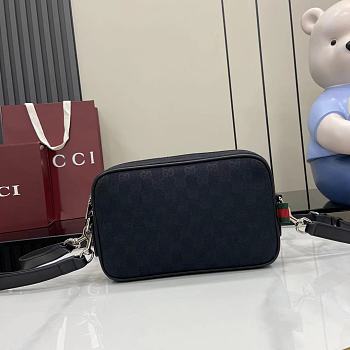 Gucci GG canvas small crossbody bag Forest black GG canvas