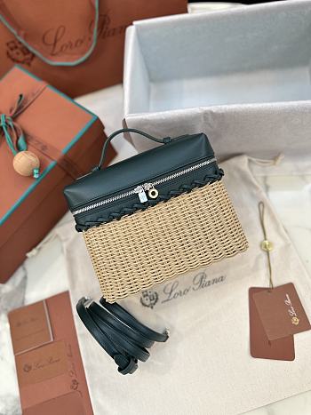 Loro Piana Extra Pocket L19 North-South wicker dark green