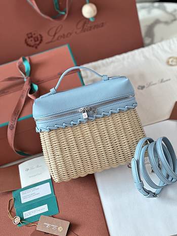 Loro Piana Extra Pocket L19 North-South wicker blue