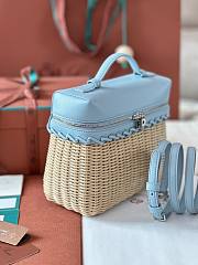 Loro Piana Extra Pocket L19 North-South wicker blue - 5