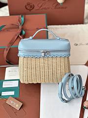 Loro Piana Extra Pocket L19 North-South wicker blue - 2