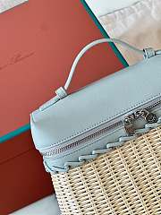 Loro Piana Extra Pocket L19 North-South wicker Malt/Eucalyptus/Antique Silver - 5