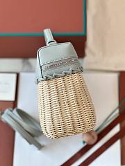 Loro Piana Extra Pocket L19 North-South wicker Malt/Eucalyptus/Antique Silver - 3