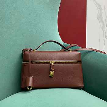 Loro Piana Extra Bag L27 Smooth Calfskin Deep Kummel/Sun Gold