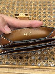 Celine Triomphe Accordeon Wallet In Brown - 6