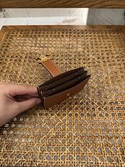 Celine Triomphe Accordeon Wallet In Brown - 5