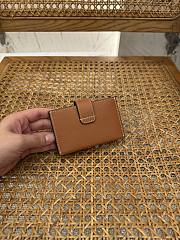 Celine Triomphe Accordeon Wallet In Brown - 3