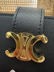 Celine Triomphe Accordeon Wallet In Black - 5