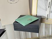 Prada Fiery Saffiano Leather Card Holder In Green - 6