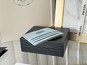 Prada Fiery Saffiano Leather Card Holder In Blue - 4
