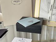 Prada Fiery Saffiano Leather Card Holder In Blue - 2