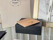 Prada Fiery Saffiano Leather Card Holder In Beige - 6