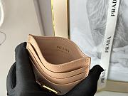 Prada Fiery Saffiano Leather Card Holder In Beige - 4