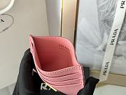 Prada Fiery Saffiano Leather Card Holder In Pink - 4