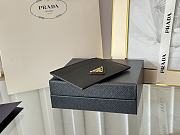 Prada Fiery Saffiano Leather Card Holder In Gold-Black - 4