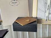 Prada Fiery Saffiano Leather Card Holder In Brown - 6