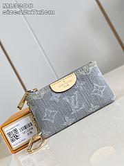 Louis Vuitton Key Pouch Denim Washed Blue M13208 - 1