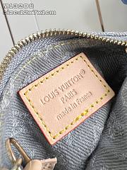 Louis Vuitton Key Pouch Denim Washed Blue M13208 - 5