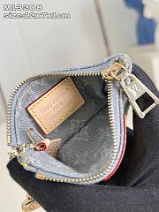 Louis Vuitton Key Pouch Denim Washed Blue M13208 - 4