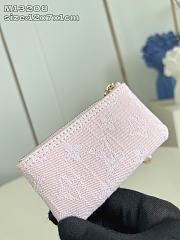 Louis Vuitton Key Pouch Denim Washed Pink M13208 - 6