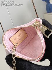 Louis Vuitton Key Pouch Denim Washed Pink M13208 - 5