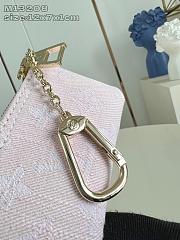 Louis Vuitton Key Pouch Denim Washed Pink M13208 - 4
