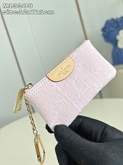 Louis Vuitton Key Pouch Denim Washed Pink M13208 - 3