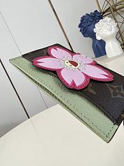 LV x TM Card Holder Sakura Brown M13429 - 4