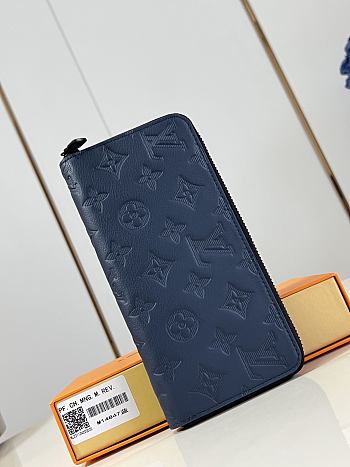 Louis Vuitton Zippy Wallet Horizontal Navy Blue M14847