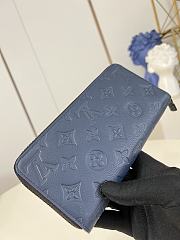 Louis Vuitton Zippy Wallet Horizontal Navy Blue M14847 - 4