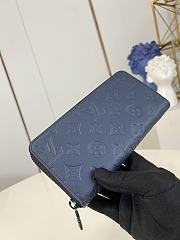 Louis Vuitton Zippy Wallet Horizontal Navy Blue M14847 - 3