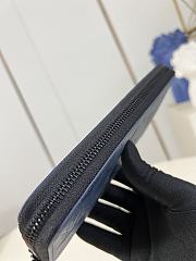 Louis Vuitton Zippy Wallet Horizontal Navy Blue M14847 - 2