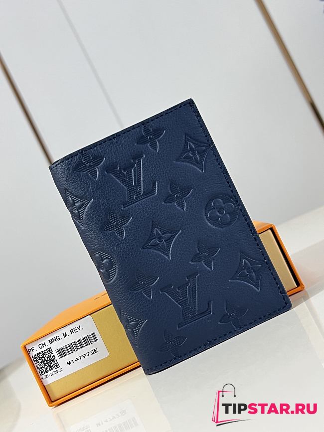Louis Vuitton Passport Wallet Navy Blue M14792 - 1