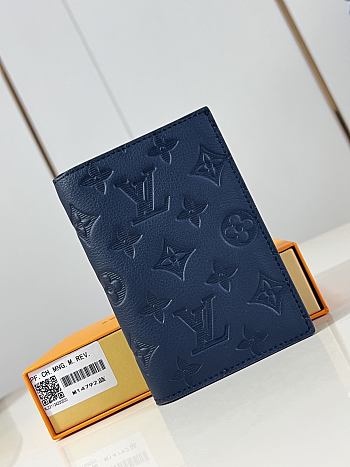 Louis Vuitton Passport Wallet Navy Blue M14792