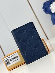Louis Vuitton Pocket Organizer Wallet Navy Blue M14786 - 1