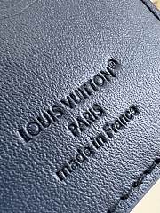 Louis Vuitton Pocket Organizer Wallet Navy Blue M14786 - 6