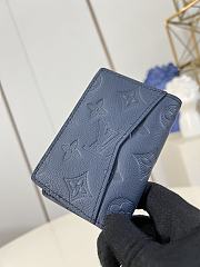 Louis Vuitton Pocket Organizer Wallet Navy Blue M14786 - 5