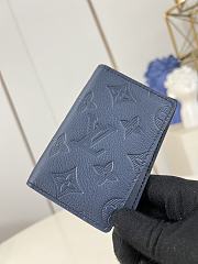 Louis Vuitton Pocket Organizer Wallet Navy Blue M14786 - 3