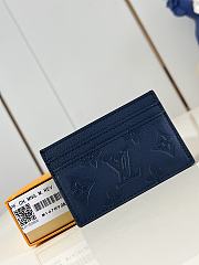 Louis Vuitton Double Card Holder Navy Blue M14789 - 1