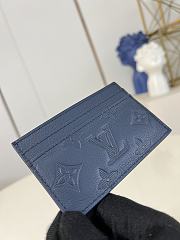 Louis Vuitton Double Card Holder Navy Blue M14789 - 6