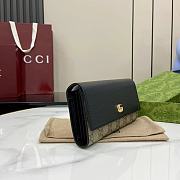Gucci GG Marmont bi-colour continental wallet in black - 6
