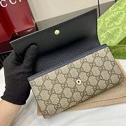 Gucci GG Marmont bi-colour continental wallet in black - 3
