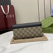 Gucci GG Marmont bi-colour continental wallet in black - 2