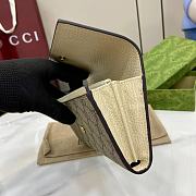 Gucci GG Marmont bi-colour continental wallet in white - 6