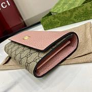 Gucci GG Marmont bi-colour continental wallet in pink - 2