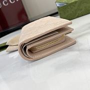 Gucci GG Emblem Medium Wallet In Beige - 6