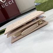 Gucci GG Emblem Medium Wallet In Beige - 2