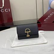 Gucci Softbit card case Gold-toned hardware in black - 1